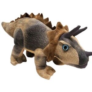 Triceratops Dinosaur 14" Plush Stuffed Animal Jurassic Toy Fun Stuff Tie Dye